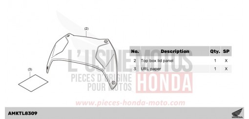 KIT,PANEL TOP BOX(AL) ADV750R de 2024